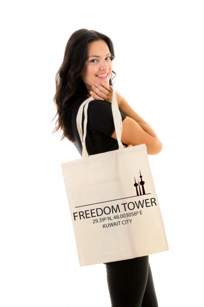 Tote bag Freedom Tower - Kuwait City