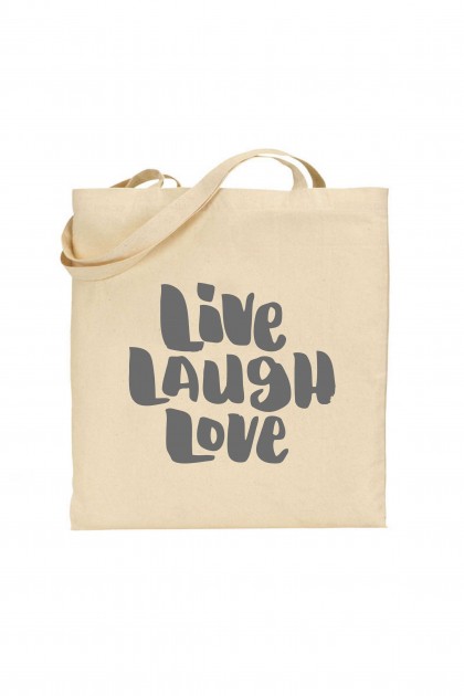 Tote bag Live Laugh Love