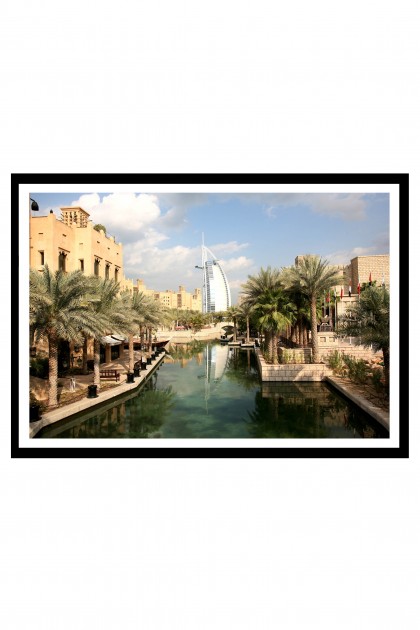 Poster with frame Madinat Jumeirah - Dubai - UAE By Emmanuel Catteau
