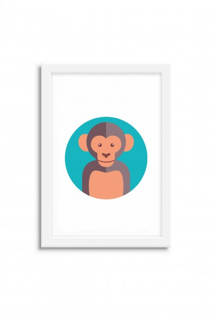Poster with frame Monkey