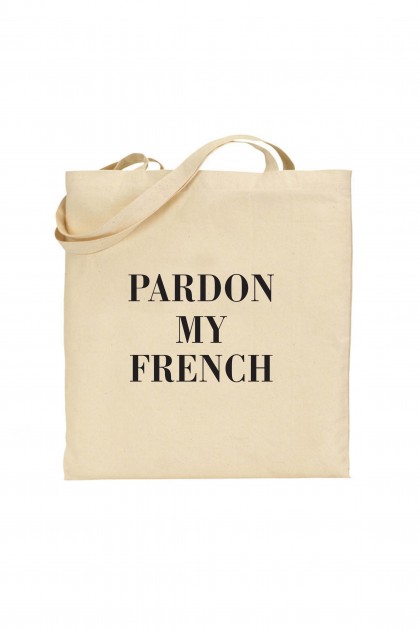 Tote bag PARDON MY FRENCH