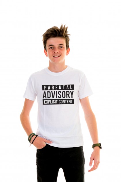 T-shirt Kid Parental Advisory Explicit Content