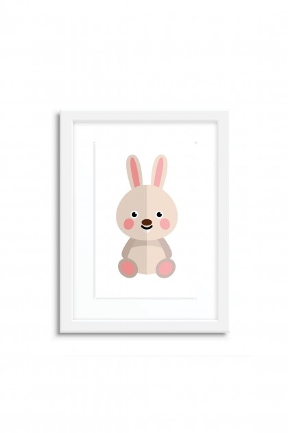 Poster with frame Rabbit