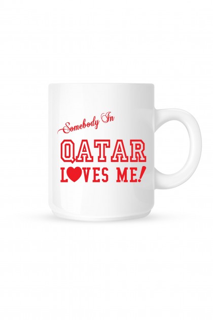 Mug Qatar Loves Me!