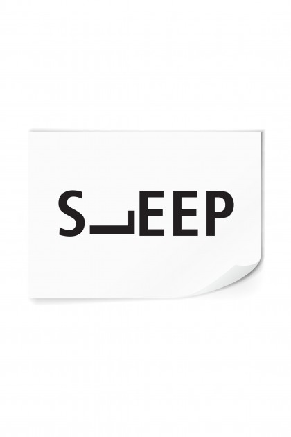 Reusable sticker Sleep