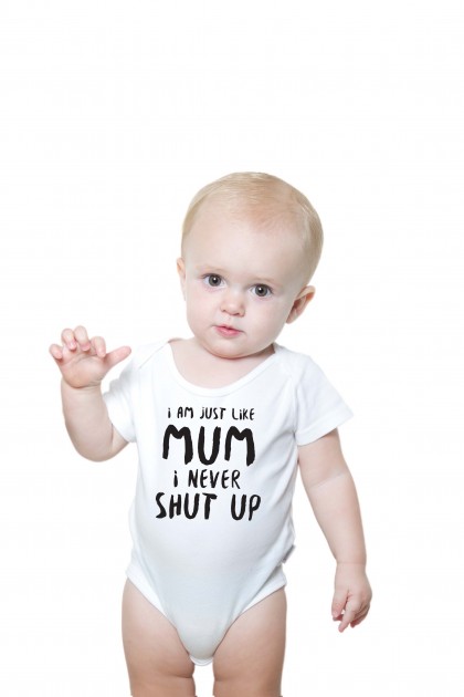 Baby romper I Never Shut Up