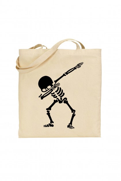 Tote bag Skeleton Dab