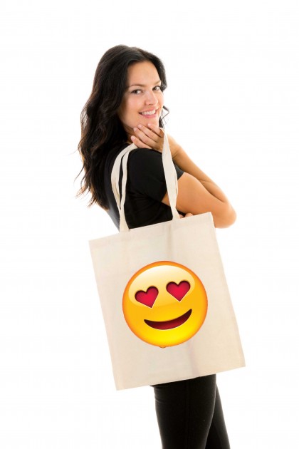 Tote bag Smiley Love