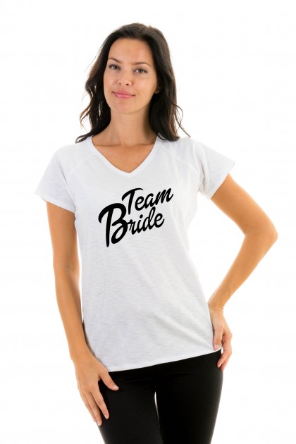 T-shirt v-neck Team Bride