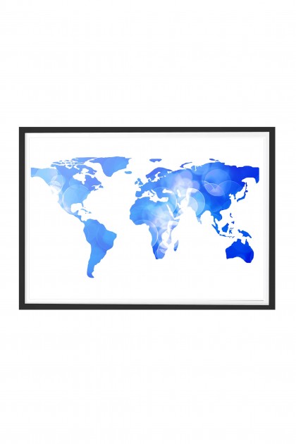 Poster with frame The World