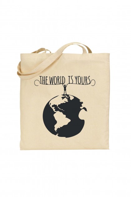 Tote bag The World Is Yours