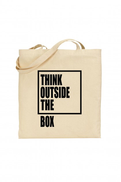 Tote bag Think Outside The Box