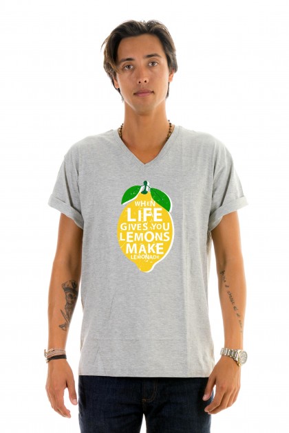 T-shirt v-neck Lemon Lemonade