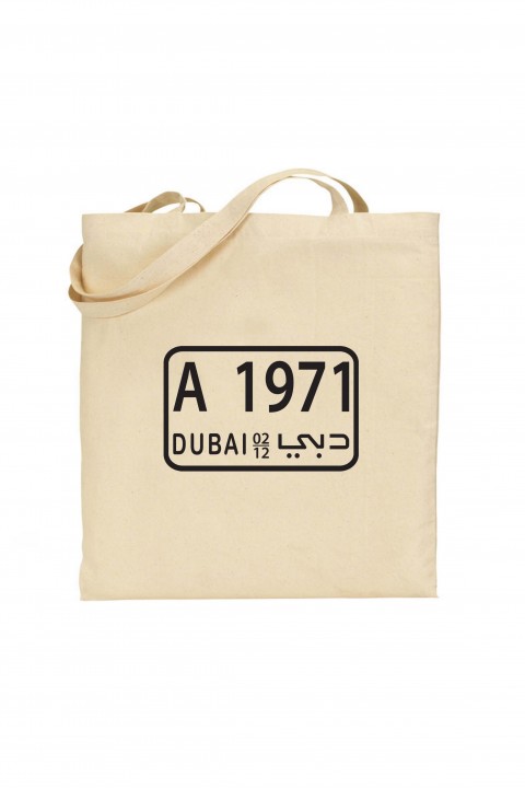 Tote bag Dubai Plate 1971