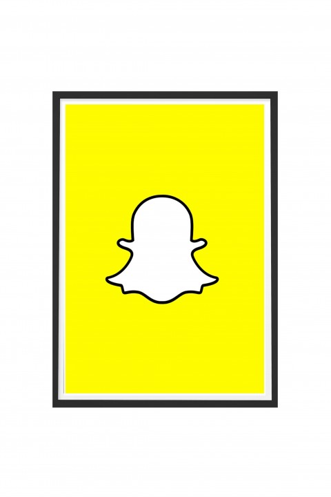 Poster with frame Snapchat
