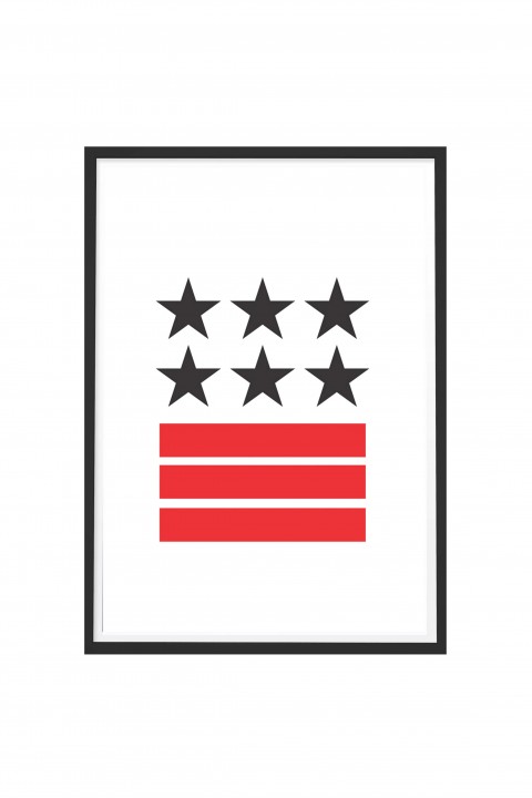 Poster with frame Stars and Stripes