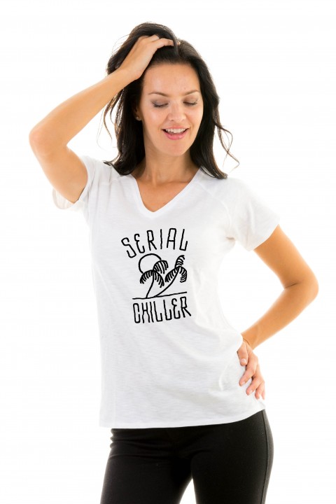T-shirt v-neck Serial Chiller
