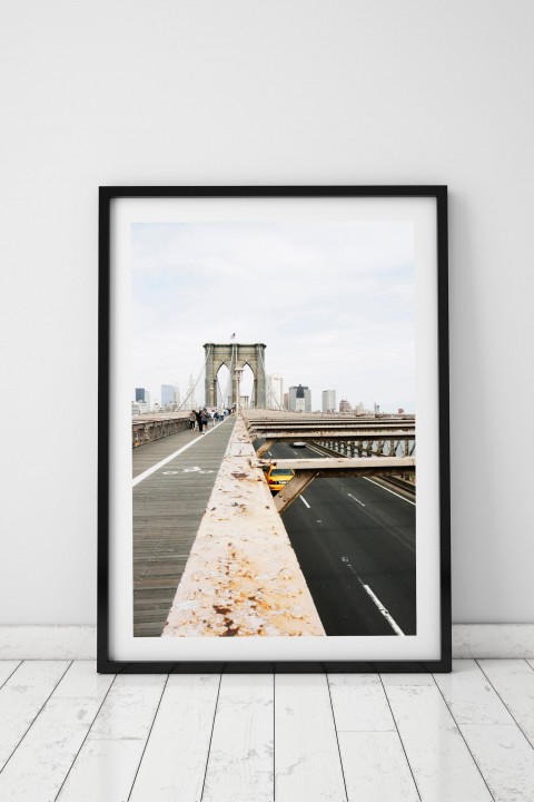 Poster with frame Brooklyn Bridge - NYC - USA By Emmanuel Catteau