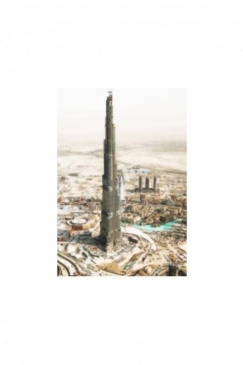 Poster Burj Khalifa Under Construction - Dubai - UAE By Emmanuel Catteau