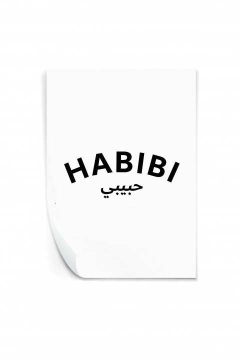 Reusable sticker Habibi