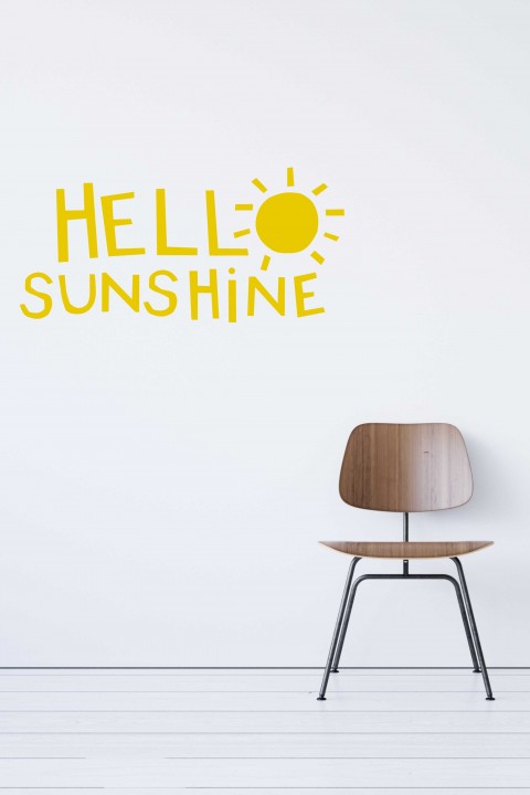Vinyl wall sticker Hello sunshine