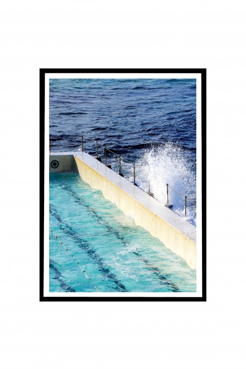 Poster with frame Icebergs Pool at Bondi Beach - Australia By Emmanuel Catteau