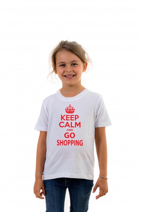 T-shirt Kid Keep calm and go shopping