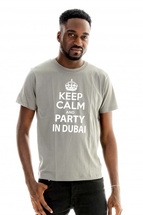 T-shirt Keep calm and party in Dubaï