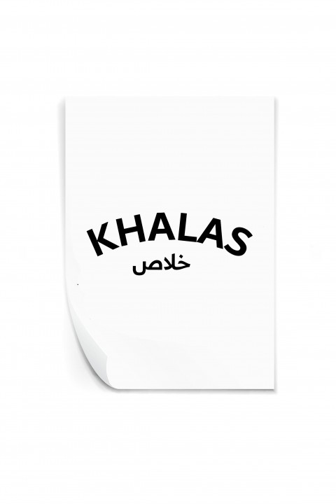 Reusable sticker Khalas