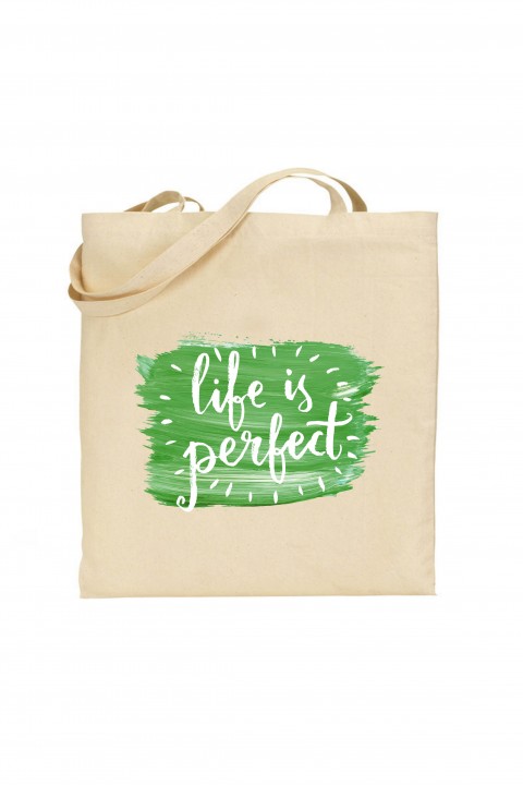 Tote bag Life Is Perfect