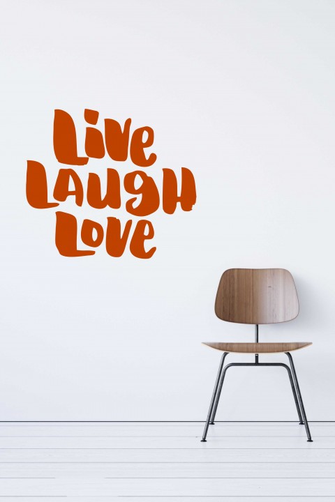 Vinyl wall sticker Live Laugh Love