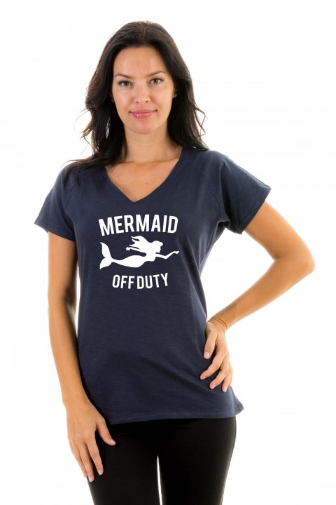 T-shirt v-neck Mermaid Off Duty