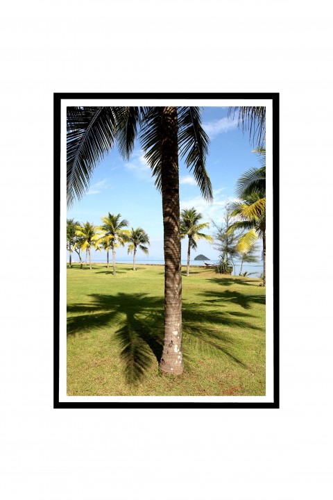 Poster with frame Palm Trees - Thailand By Emmanuel Catteau