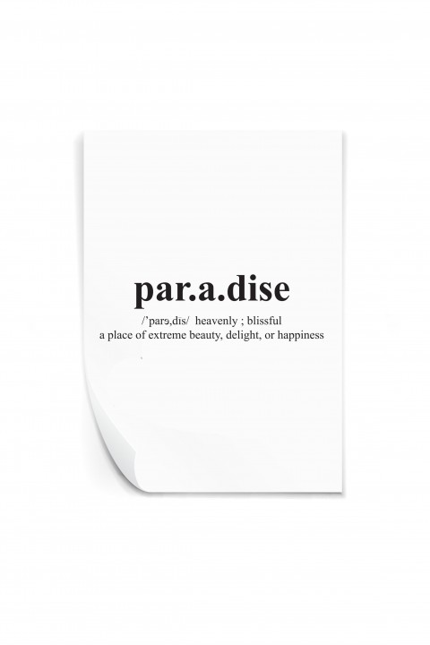 Reusable sticker Paradise