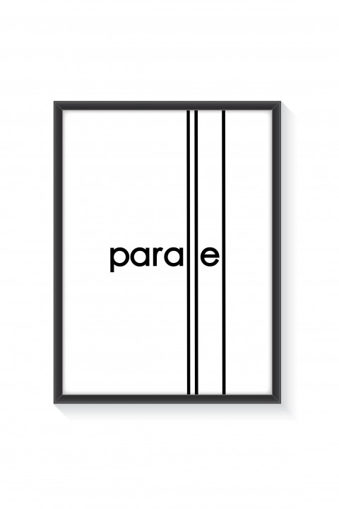 Poster with frame Parallel