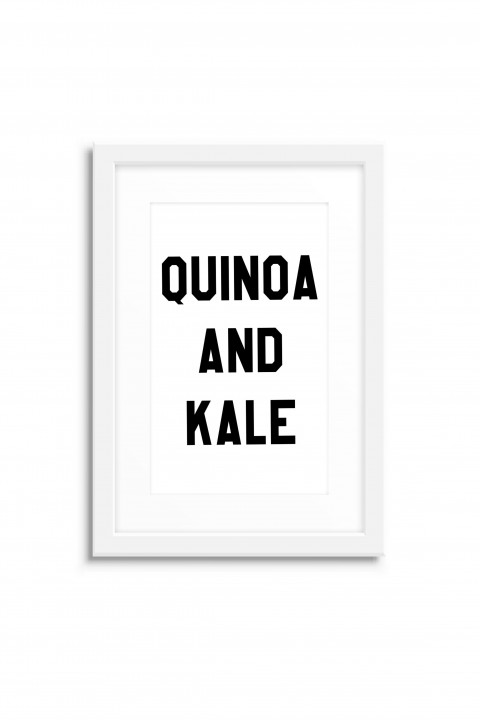 Poster with frame Quinoa and Kale