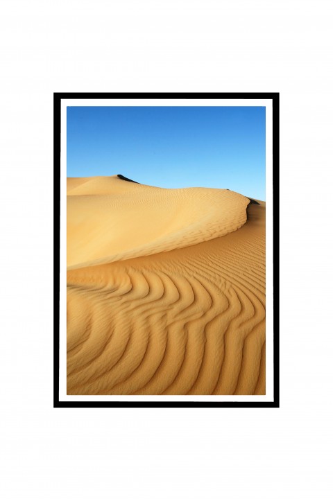 Poster with frame Sand Dunes - Dubai - UAE By Emmanuel Catteau