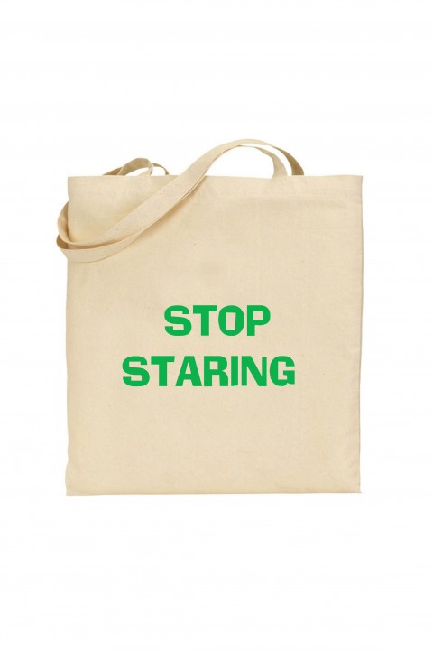 Tote bag Stop Staring
