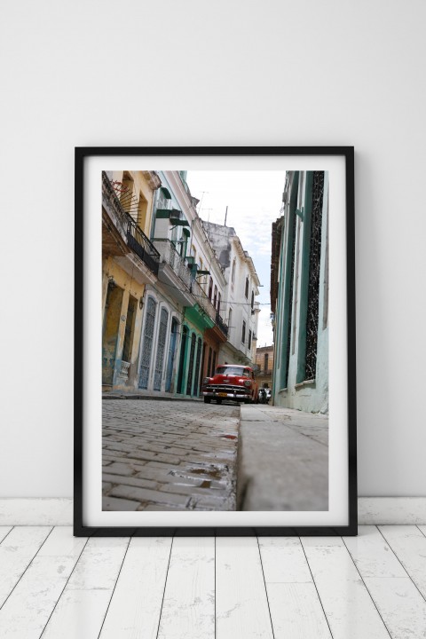 Poster with frame Street of Havana - Cuba - By Emmanuel Catteau