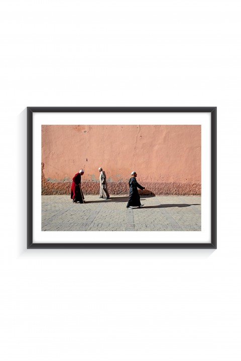 Poster with frame Streets Of Marrakech - Morrocco  By Emmanuel Catteau