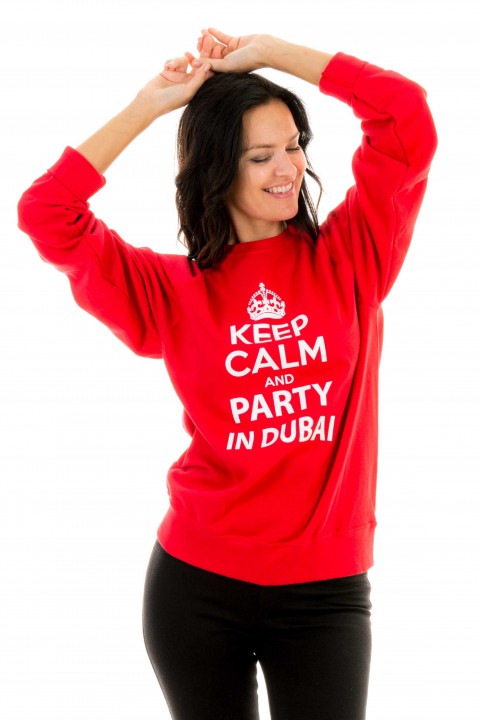 Sweatshirt Keep calm and party in Dubaï