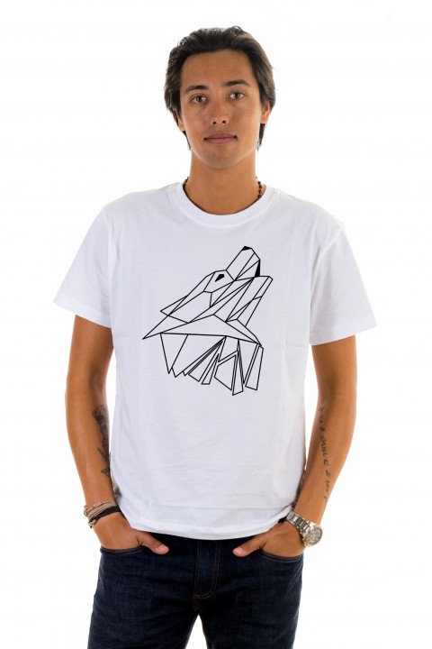 T-shirt Geometric Wolf