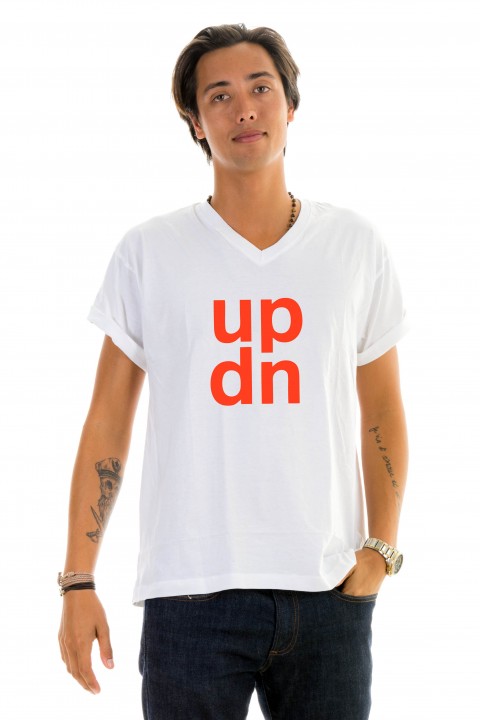 T-shirt v-neck UPDN